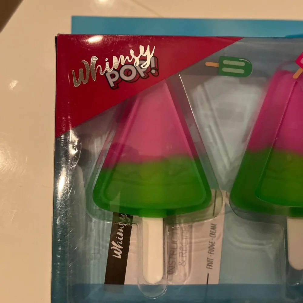 Watermelon Silicon Ice Pop‎ Molds (Set of 4) (new)